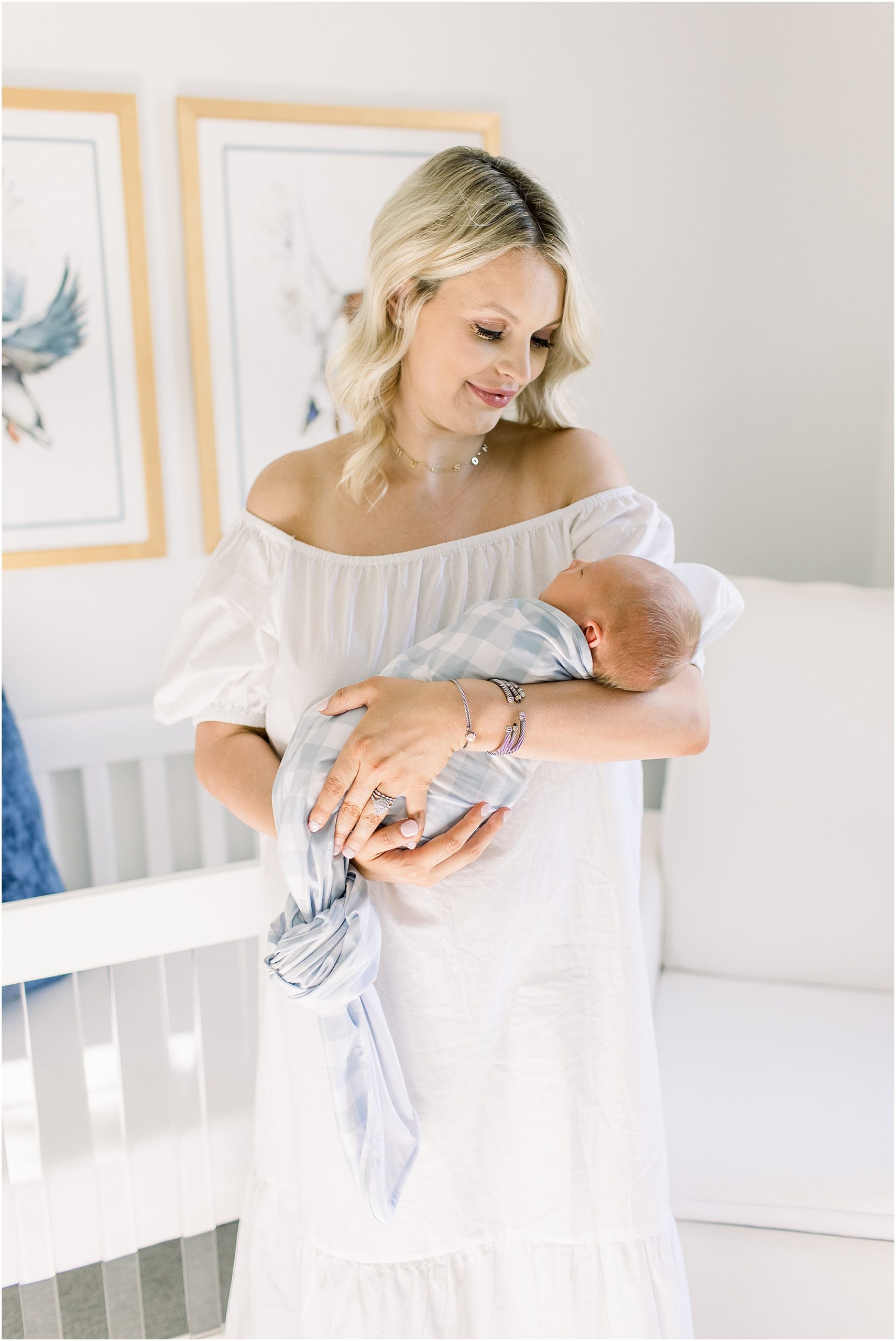 newborn photography with stunning nursery  in okc