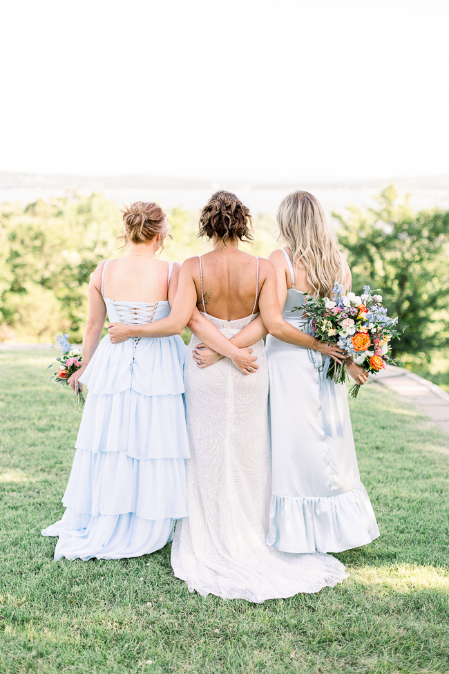 bridal party portrait in oklahoma